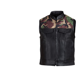 Dernier modèle de veste en cuir pour homme en peau de mouton véritable à 100%, respirante, avec deux poches sur le devant et une longueur courte - Product Image 3