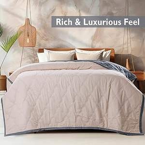 Nouveau lancement | Couettes réversibles en microfibre de qualité supérieure et subpremium | Ultra-doux et léger | Couleur unie - Product Image 3