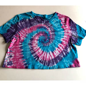 2024 Tie Dye Design femmes haut court imprimé personnalisé séchage rapide respirant T-shirt pour l'été - Product Image 2
