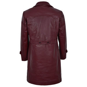 Service OEM Manteau long en cuir pour homme de haute qualité, lourd, best-seller, matière de qualité supérieure, vente en gros, dernier design, respirant, séchage rapide - Product Image 3