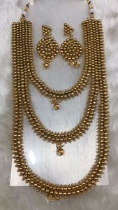 Fabricant indien bijoux de mariée à la mode pour mariage en turquie ensemble de collier long avec boucles d'oreilles pour femmes charme prêt à expédier - Product Image 3