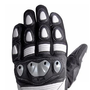 Nouveaux gants de moto en cuir de vachette de qualité supérieure en cuir marron robuste rembourré Street Cafe Racer Gant de moto - Product Image 5