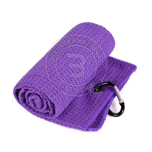 Stylish Modern <b>Pattern</b> Custom Sublimation Golf Waffle <b>Towel</b> With Reinforced Edges For Long Lasting Outdoor Use - Product Image 3