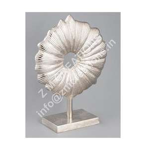 ประติมากรรมหัตถกรรมโลหะอลูมิเนียมโลหะเงินแกะสลักด้วยมือหรูหราทันสมัยพร้อมสีและโลโก้ที่ปรับแต่งได้แจกันตกแต่งโต๊ะงานแต่งงาน - Product Image 1