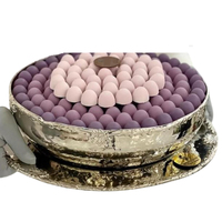 Bol de service écologique et créatif en métal blanc pour chocolat, présentoir à desserts et bonbons, bol de table moderne pour serveur de chocolat