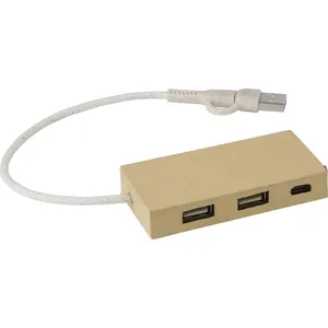 Hub USB Paulo Personalizzato in Materiale Riciclato per Uso Promozionale - Product Image 1
