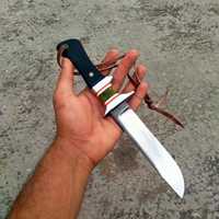 Haute qualité 8 pouces à la main râpe en acier Skinner Camping Bushcraft couteau de chasse nouvelle mode Micarta résine OEM personnalisé