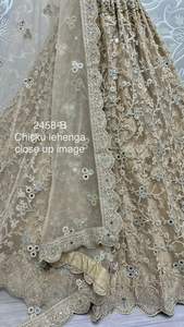 สินค้ามาใหม่คุณภาพสูงตาข่ายสำหรับเจ้าสาว Dori เพทายและกระจกเงาทำงานได้ที่ lehenga choli กับ dupatta ผู้ผลิตจาก surat อินเดีย - Product Image 4