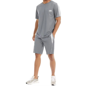 Ropa de verano de buena calidad, camiseta informal de manga corta, pantalones cortos, traje para correr, conjuntos cortos, conjunto doble cómodo - Product Image 1