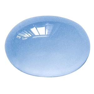 Cabujones sueltos Piedras preciosas 100% Natural Tamaño personalizado Calcedonia azul acuosa Piedra DE NACIMIENTO preciosa en forma ovalada para hacer joyería OEM - Product Image 2
