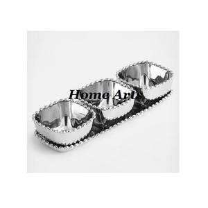 Modern Designer Hammered Aluminum Nut Server with High Quality Gold Color Dessert Dates Customized Size for Wholesale Supplier - Product Image 5