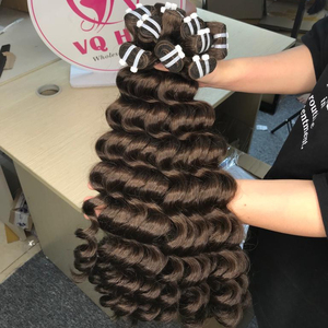 Extensiones de cabello humano virgen vietnamita 100%, máquina de cabello Remy recto, teje doble trama, 100gr, paquetes seguros de tinte más ligero - Product Image 1