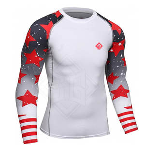 Manga larga Hombres Mujeres Rash Guard Camisa de compresión de secado rápido Rush Guard Mejor calidad Rush Guard - Product Image 2