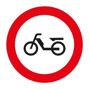 Señal de Tráfico TT-9: No se Permiten Motocicletas - Product Image 1