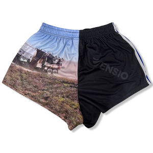 Pantalones cortos informales de rugby para mujer con diseño de impresión personalizada de fabricante con bolsillos y cremalleras de tela sublimada para mujer - Product Image 6