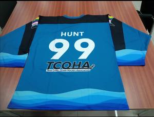 Camiseta de hockey sobre hielo en blanco con impresión por sublimación digital, ropa de hockey sobre hielo hecha a medida, ropa deportiva, camiseta de hockey sobre hielo - Product Image 2