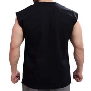 เสื้อกล้ามออกกำลังกายผู้ผลิต OEM/ODM รับผลิตจำนวนมาก ปี 2026 ทรงหลวม ผ้าฝ้ายผสมอีลาสเทน ยืดหยุ่นได้ ใส่สบายในฤดูร้อน สีพื้น - Product Image 3