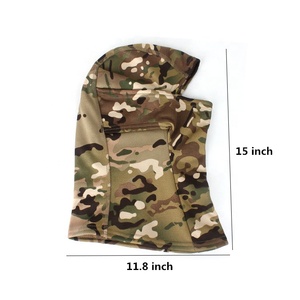 Cagoule d'hiver en polaire thermique Camo Masque complet coupe-vent Capuche Cou Bandana Haute Élastique Camouflage Équipement de sport de plein air - Product Image 2