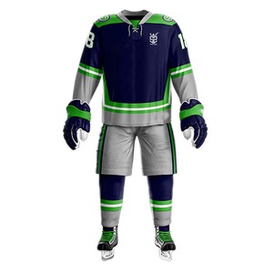 Uniforme de hockey sobre hielo transpirable con logotipo personalizado, ropa deportiva profesional, uniforme de hockey sobre hielo para venta en línea - Product Image 1