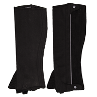 Demi-chaps et guêtres Amara au design personnalisé Produits confortables en cuir synthétique à fermeture éclair latérale