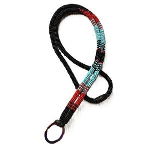 Cordón de cuentas de bricolaje duradero Llaveros coloridos y portatarjetas de identificación Cuentas promocionales Artesanía con patrones prediseñados - Product Image 3