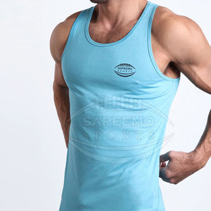 Débardeur de sport pour homme, décontracté, respirant, en polyester/coton tricoté, 180g, manches courtes, séchage rapide, pour l'entraînement de performance - Product Image 4