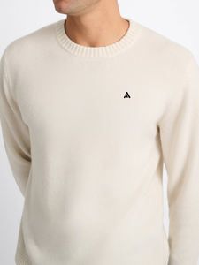 Custom <b>Crewneck</b> <b>Sweater</b> Men Thin Breathable Casual 100% Wool Winter Jackets & Coats - Product Image 2