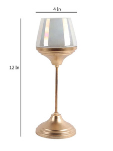 New Arrival Best Quality Candle Holder With <b>Glass</b> Jars <b>on</b> Top and Metal Body With Customized Color and Sizes - Product Image 4