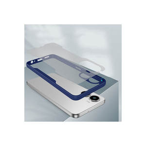 Étui de téléphone en silicone premium ASMA Parfe avec cordon pour Vivo Y16 Y19 V23E & Poco A34, coque de protection souple en TPU - Bleu marine - Product Image 3