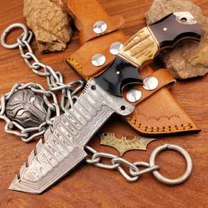 Couteau fantaisie Damas personnalisé fabriqué à la main pour la chasse et le camping - Product Image 2