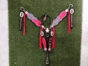 <b>Best</b> Cow Genuine Leather Headstall With Leaf Design Buckle Western Headstall Custom Manufacturer by Horse Exim - Product Image 4