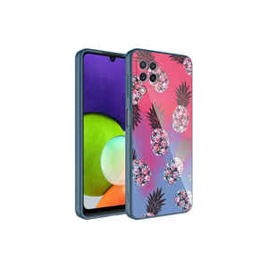 Coque de téléphone en silicone liquide époxy à motifs pour Samsung Galaxy M22, anti-traces de doigts avec protection de l'appareil photo, inspirée de l'INS - Product Image 1