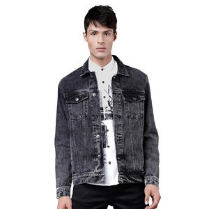 Vestes en jean pour hommes professionnelles, fabriquées en coton, poche avant, manches longues, vêtements décontractés d'hiver pour hommes - Product Image 1