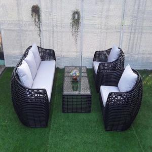 Ensemble de canapés sectionnels en rotin de loisirs en osier pour la maison ou l'hôtel Meubles de jardin pour patio extérieur de style moderne - Product Image 1