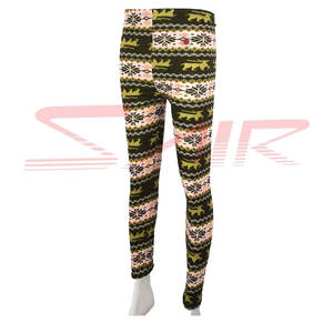 Vente en gros de leggings de yoga taille haute extensible dans les 4 sens 100% coton, vêtements de sport confortables, respirants et décontractés pour femmes - Product Image 5