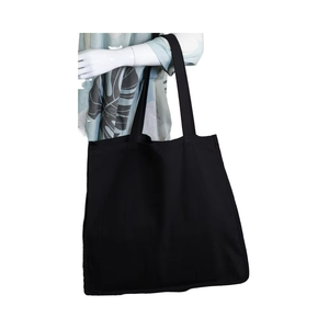 Custom Eco-Friendly Calico Cotton Canvas Reusable Tote Bag Soft-Loop Handles Shoulder Strap Medium Size Letter Pattern - Product Image 1