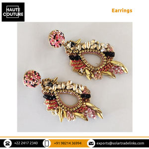 La plus vendue fête soirée porter des bijoux de mode faits à la main ovale creux Miyuki Tube perles faites 7 cm de Long BIRDIE boucles d'oreilles - Product Image 4