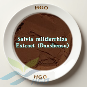 Suministro directo de fábrica HGO de extracto puro natural de Salvia miltiorrhiza (grado alimenticio) Especificación Danshensu 15% - Product Image 1