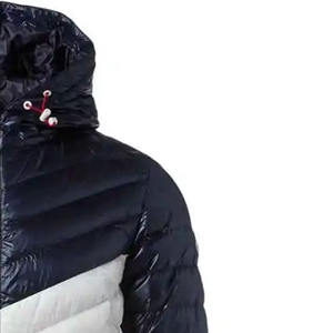 Veste matelassée pour homme avec logo personnalisé sur le devant, couleur unie, chaude pour l'hiver, doublure en cachemire, imperméable, vente en gros 2022 - Product Image 2