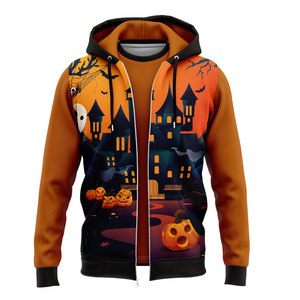 Sudadera Ligera de Poliéster Sublimado con Cierre, Acabado Transpirable, Diseño Personalizado OEM - Product Image 6
