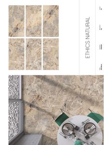 Azulejos de porcelana esmaltada sólida moderna de diseño italiano Ética Natural antideslizante para uso interior Villas Centros comerciales Hoteles Escuelas Habitaciones - Product Image 1