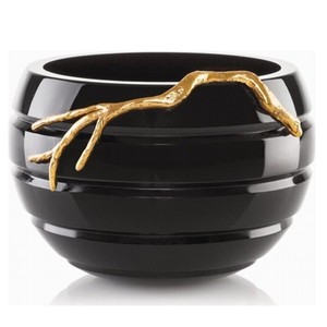 ชามตกแต่งดีไซน์รูปใบไม้สีเงินวัสดุแก้วอลูมิเนียมใช้ในบ้านหรูหราทันสมัยไม่เหมือนใคร - Product Image 3