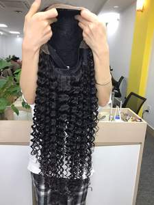 Peluca Frontal de onda profunda de cabello Remy Natural 100% de la mejor calidad para mujeres negras importadas de Vietnam - Product Image 2