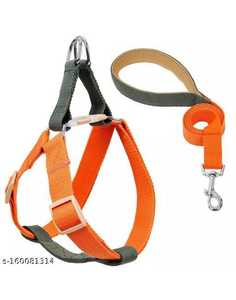 Triple Layer Nylon Dog Harness Multicolor Multifunctional & Lightweight with Soft Padded Foldable Pets Strong <b>Leads</b> Collar - Product Image 5