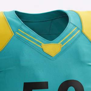 Nuevo Uniforme de Fútbol Americano Personalizado, Logotipo Personalizado Deportivo, 100% Poliéster, Corte Ajustado, Rendimiento Atlético, Equipo - Product Image 4