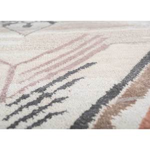 Alfombra Freedom Manchaha de Lana y Seda de Bambú Anudada a Mano, Color Blanco Antiguo/Blanco, Diseño Geométrico Rectangular, para Sala de Estar, Grosor de 7-8 mm, 9x12 - Product Image 3