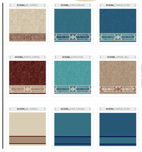 Alfombras de Mezquita Adiva, Alfombra de Oración para Masjid, Alfombra de Pared Moderna con Diseño Floral, Pelo Alto Acolchado, Respaldo de Yute, Estilo Turco de Gaziantep para el Hogar - Product Image 1