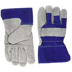 Canadian <b>Rigger</b> Safety <b>Gloves</b> Breathable Leather Heat Resistant Anti-Static 16 oz Thickness Rubberized Cuff Made Pakistan for - Product Image 1