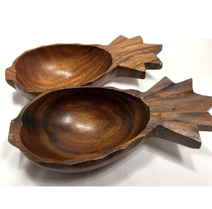 Cuenco de madera para servir, precio al por mayor, moderno, clásico, ecológico, forma de piña, mango, cuenco de postre de madera - Product Image 5