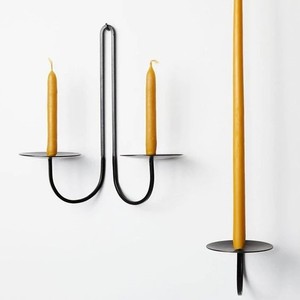 Laiton antique beau fil métallique solide bougeoir décor à la maison meilleure vente élégant bougeoir pour mur - Product Image 2